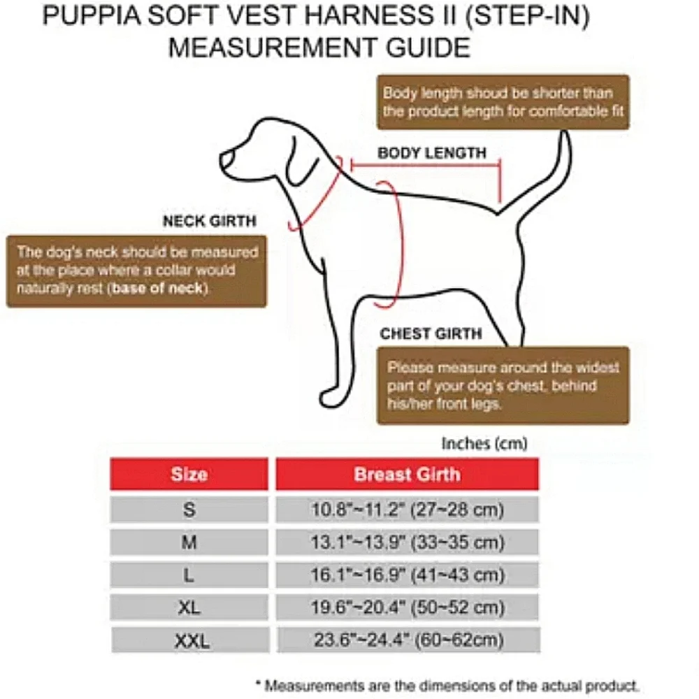 Puppia Soft Step-in Vest Harness for Dogs In Og Orange